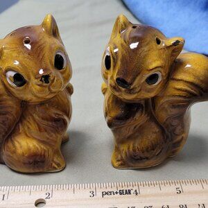 Vintage chipmunk salt and pepper shakers